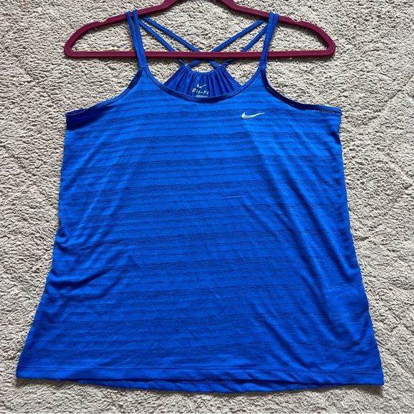 Nike Tops - Nike Dri-Fit Blue Racerback Lightweight Workout Tank Top Women’s Size S